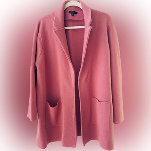 J. Crew 2x Sophie Pink Sweater-Blazer EUC